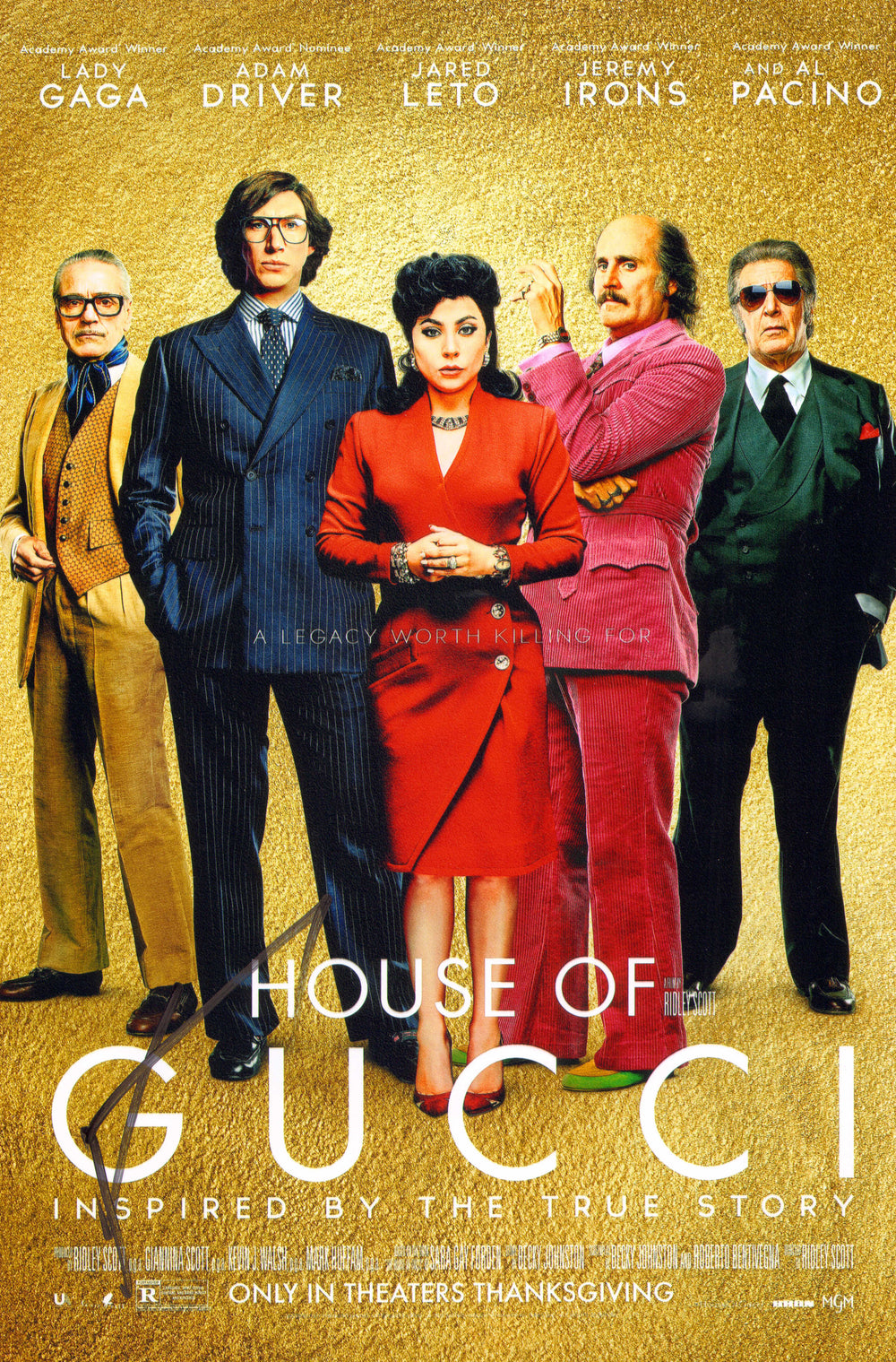 Jared Leto as Paolo Gucci in House of Gucci Signed 8x12 Mini Poster