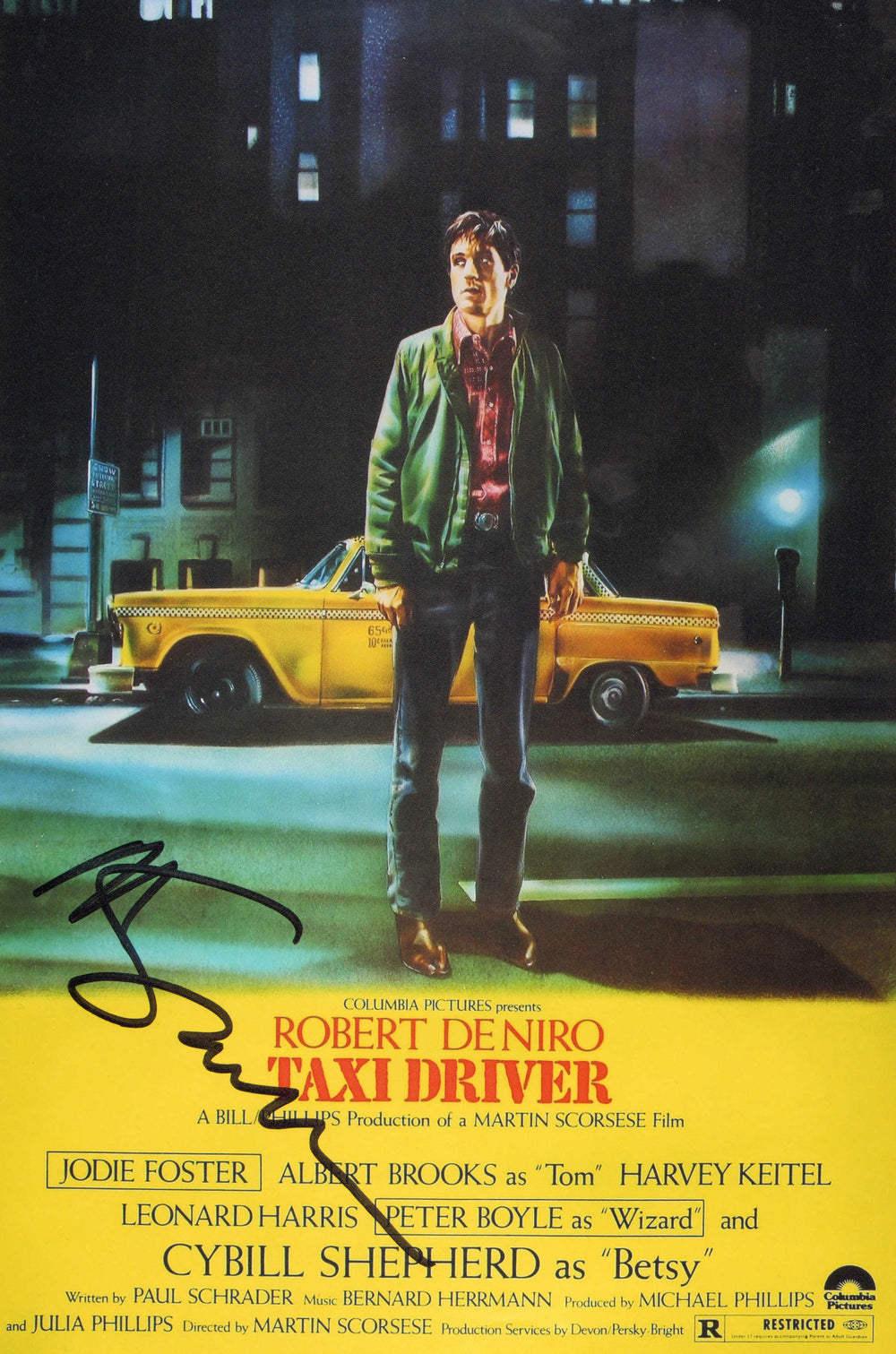 Martin Scorsese Director of Taxi Driver Signed 8x12 Mini Poster