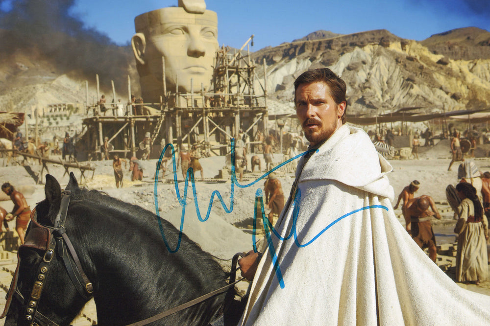 Christian Bale as Moses in Ridley Scott's Exodus: Gods & Kings Signed 8x12 Photo