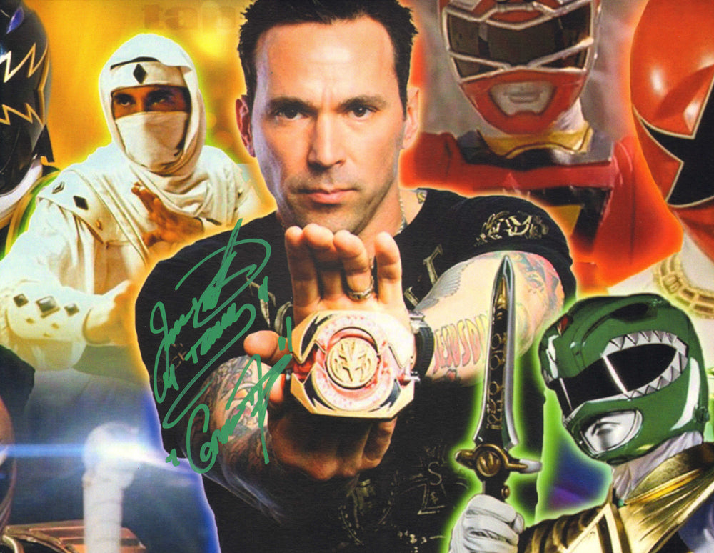 Jason David Frank as Tommy Oliver / Green Ranger in Mighty Morphin Power Rangers (JSA) Signed 8x10 Photo with Character Name