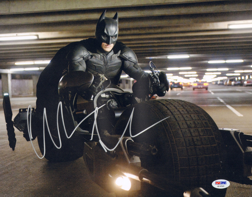 Christian Bale as Bruce Wayne / Batman in The Dark Knight Rises (PSA) Signed 11x14 Photo