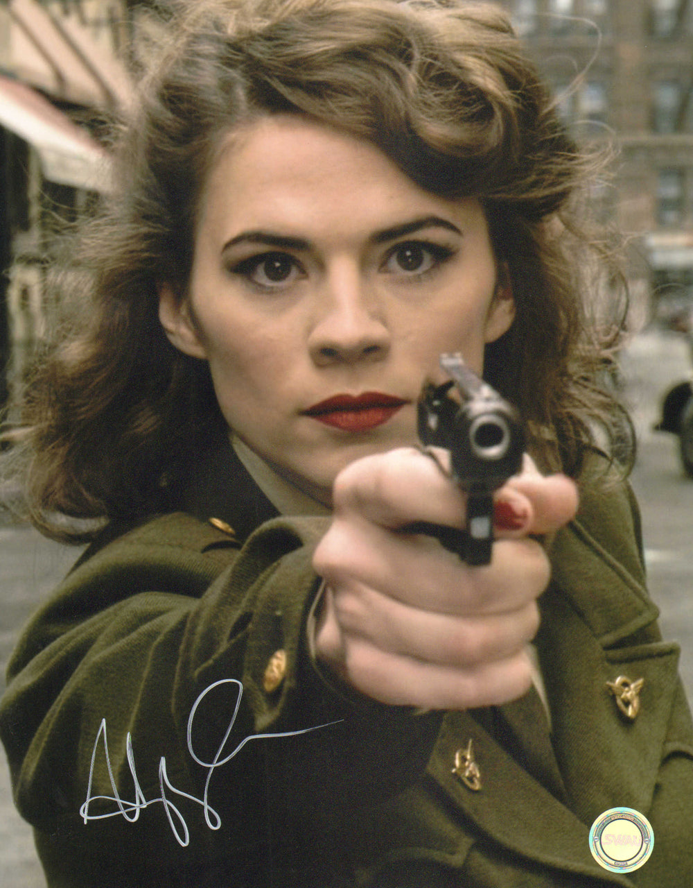 Hayley Atwell as Peggy Carter in Captain America: The First Avenger (SWAU) Signed 11x14 Photo