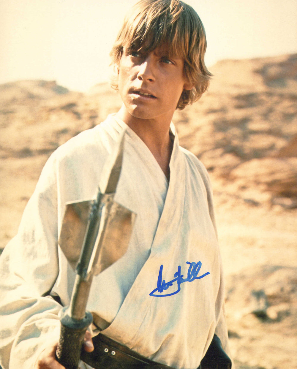 Mark Hamill as Luke Skywalker in Star Wars: A New Hope Signed 8x10 Photo