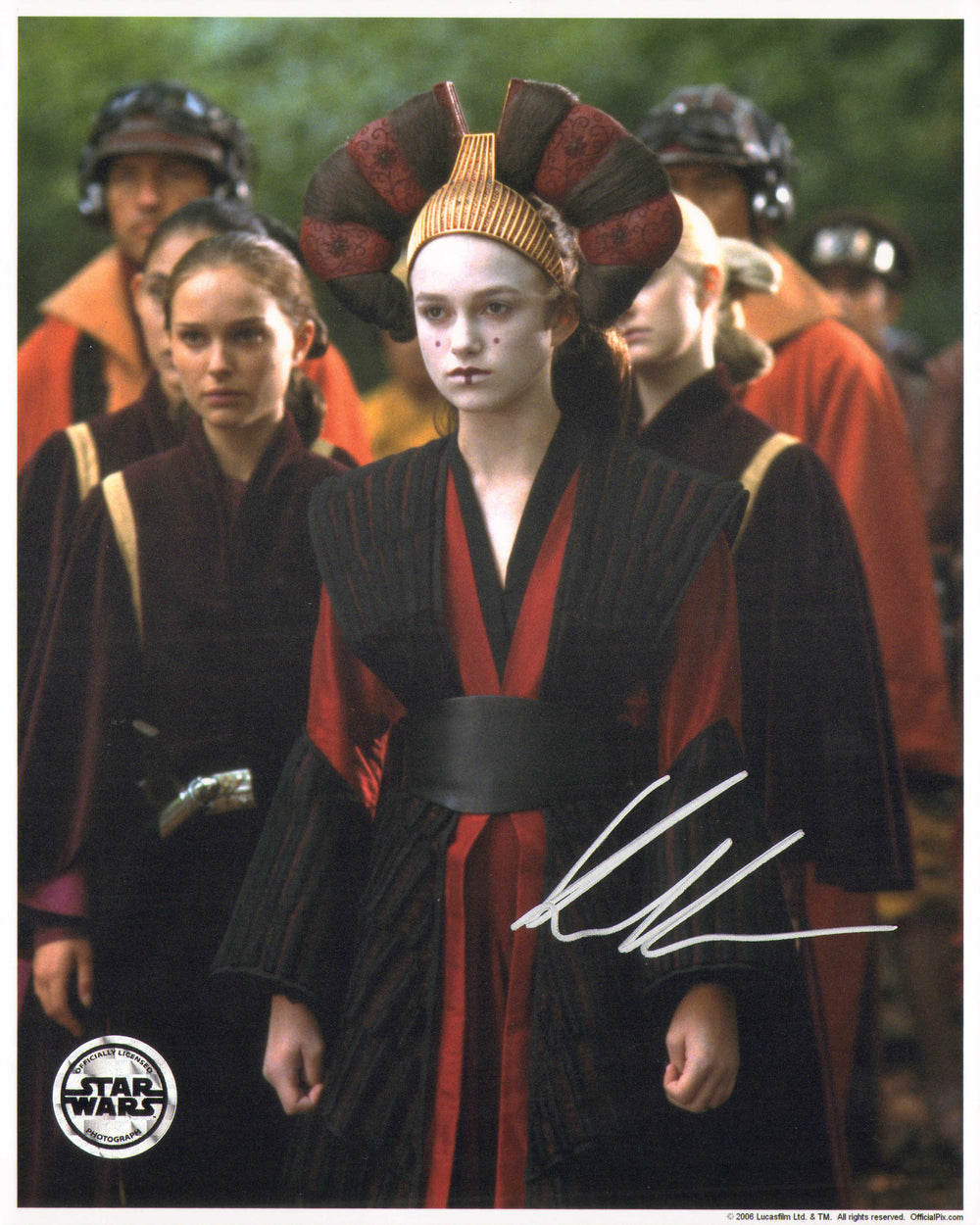 Keira Knightley as Sabe in Star Wars Episode I: The Phantom Menace (Official Pix/SWAU) Signed 8x10 Photo