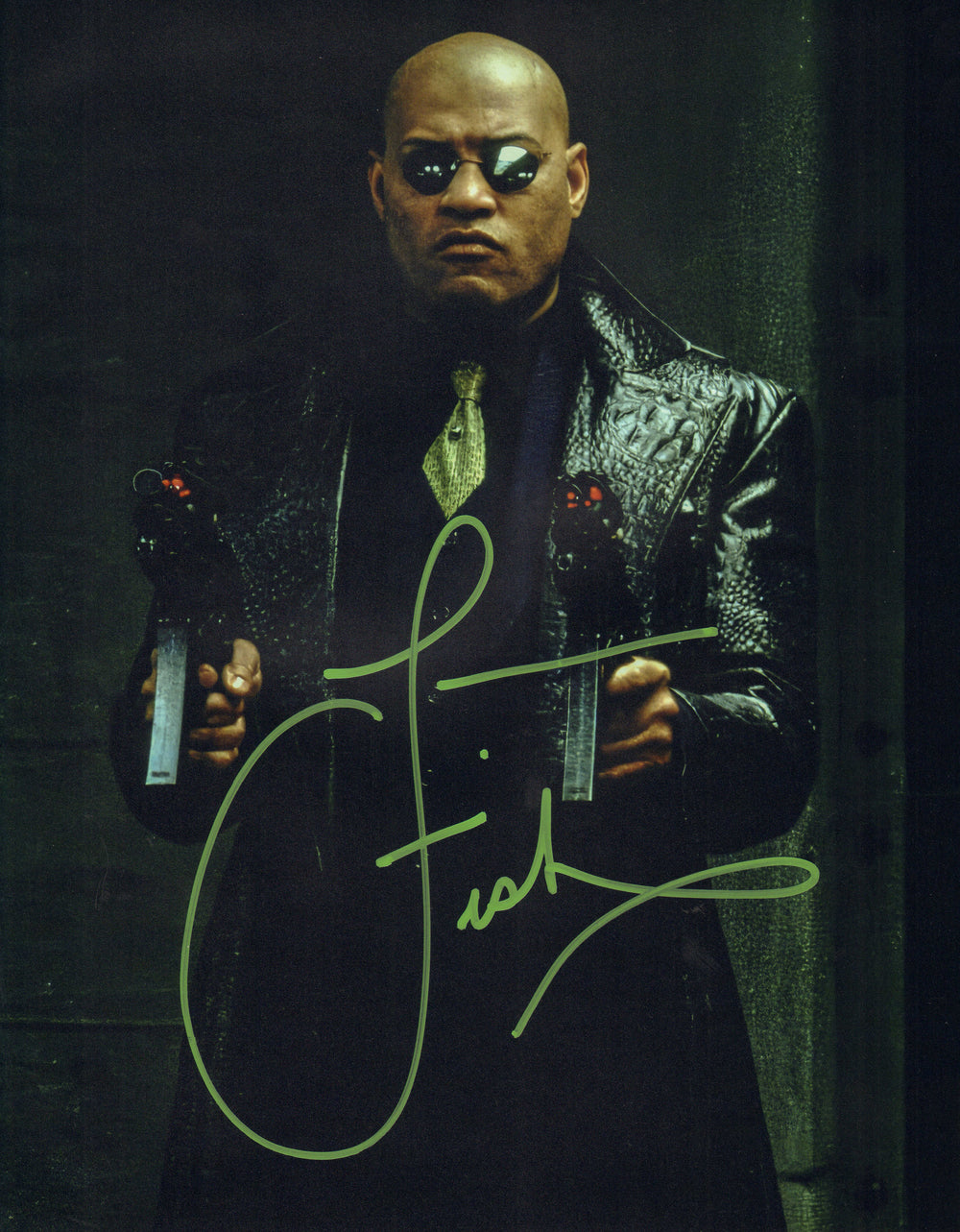 Laurence Fishburne as Morpheus in The Matrix: Reloaded Signed 11x14 Photo