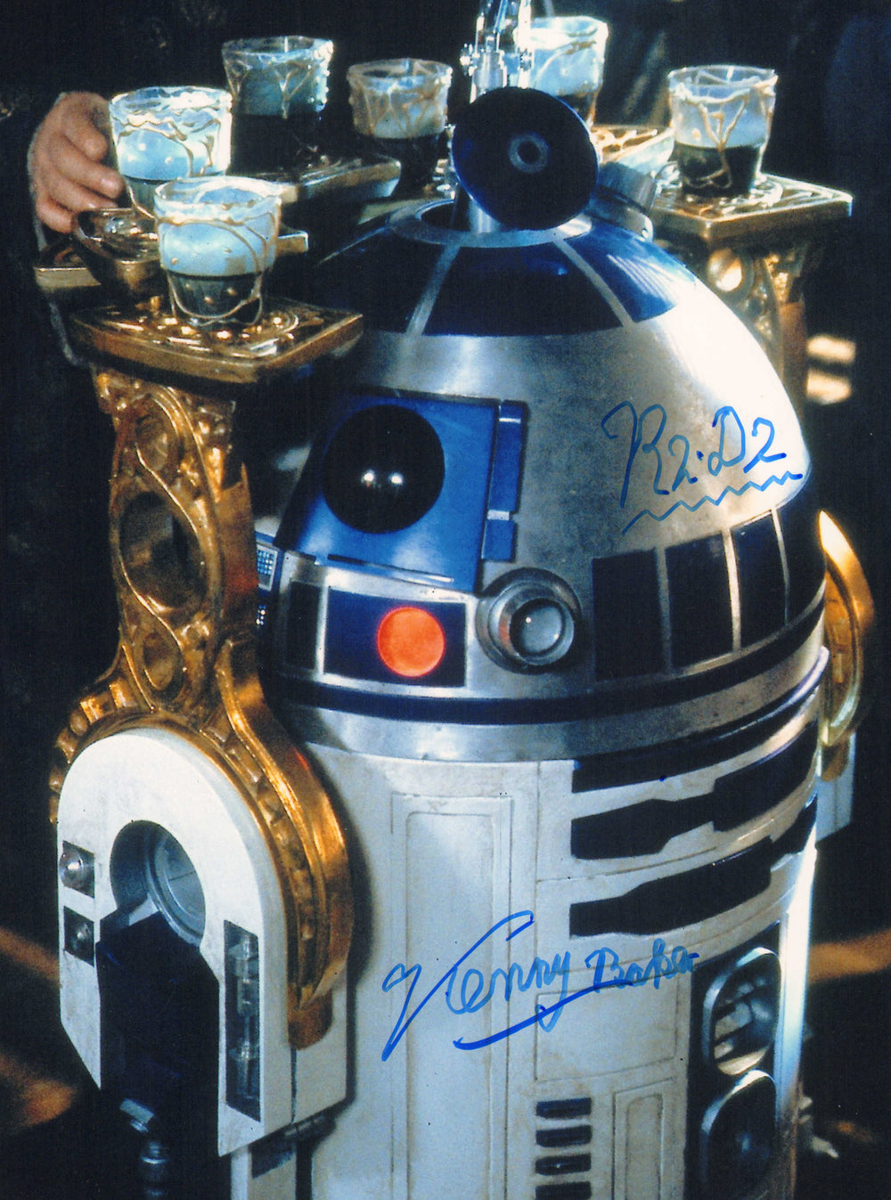 Kenny Baker as R2-D2 in Star Wars: Return of the Jedi Signed 8x10 Photo with Character Name