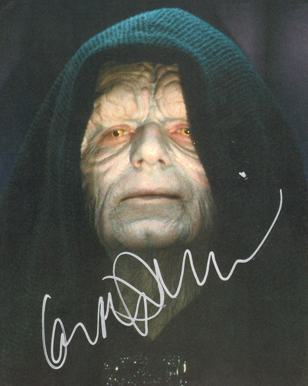 Ian McDiarmid as Emperor Palpatine in Star Wars: Return of the Jedi Signed 8x10 Photo