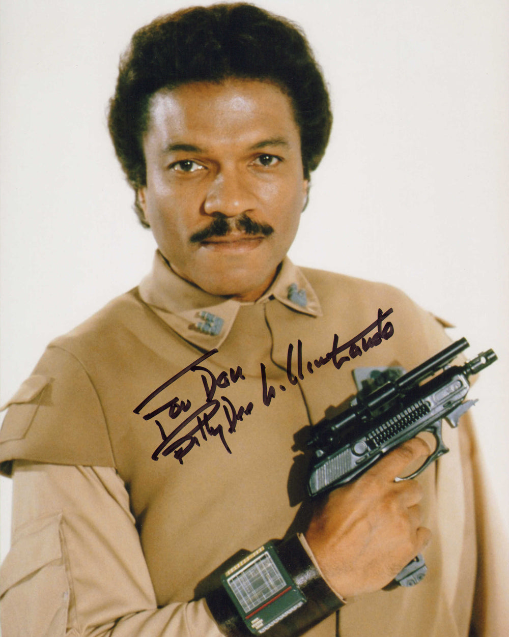 Billy Dee Williams as Lando in Star Wars: Return of the Jedi Signed 8x10 Photo with Character Name
