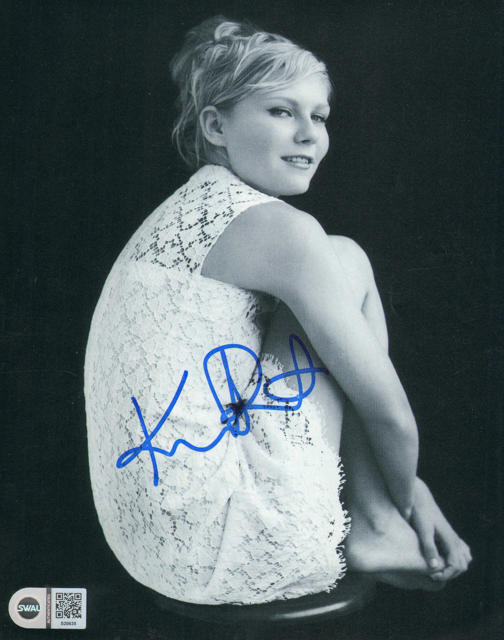 Kirsten Dunst from Spider-Man, Jumani, Bring It On, Eternal Sunshine of the Spotless Mind, The Virgin Suicides, & Interview with the Vampire (SWAU) Signed 8x10 Photo