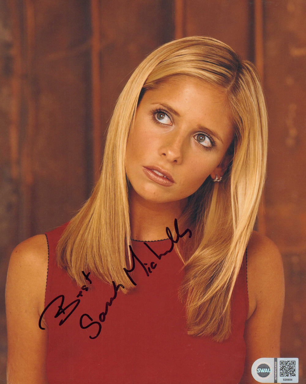 Sarah Michelle Gellar from Buffy the Vampire Slayer, I Know What You Did Last Summer, Scooby-Doo, & Star Wars: Rebels (SWAU) Signed 8x10 Photo