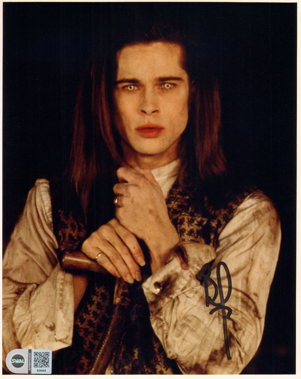 Brad Pitt as Louis de Pointe du Lac in Interview with the Vampire (SWAU) Signed 8x10 Photo
