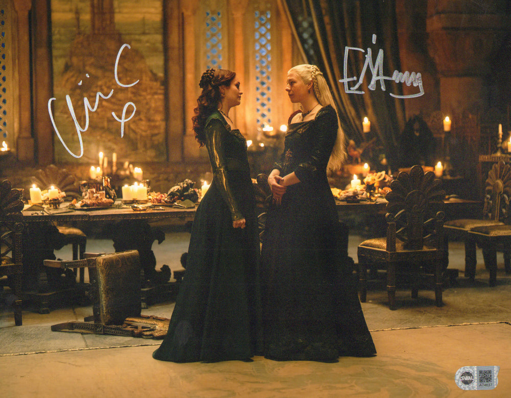 Emma D’Arcy as Princess Rhaenyra Targaryen & Olivia Cooke as Alicent Hightower in HBO's House of the Dragon (SWAU) Signed 11x14 Photo