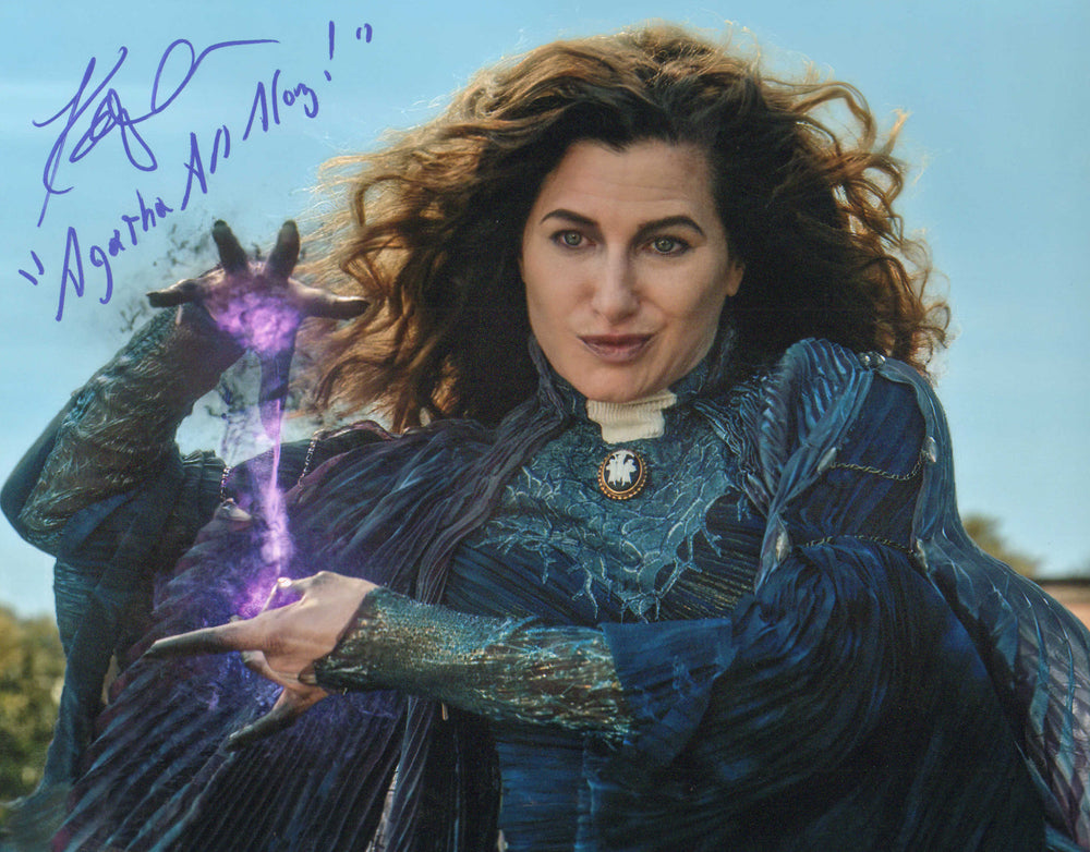 Kathryn Hahn as  Agatha Harkness in WandaVision (SWAU) Signed 11x14 Photo with Quote