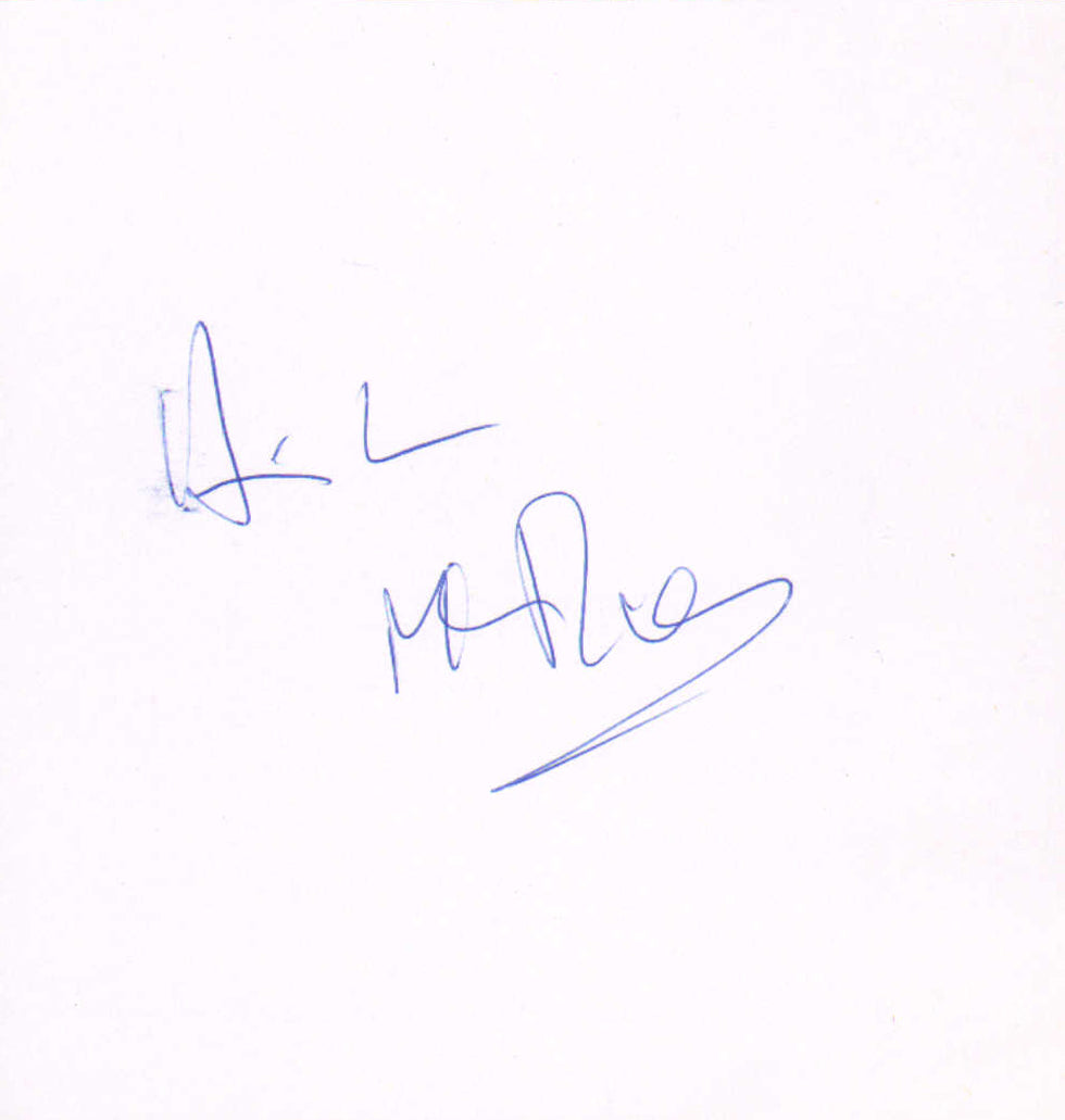 Hilton McRae from Macbeth & The Darkest Hour Signed 5x5 Postcard