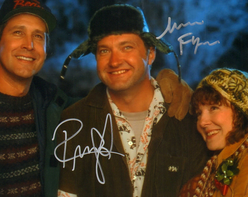 Randy Quaid as Cousin Eddie & Miriam Flynn as Catherine Johnson in National Lampoon's Christmas Vacation Signed 8x10 Photo