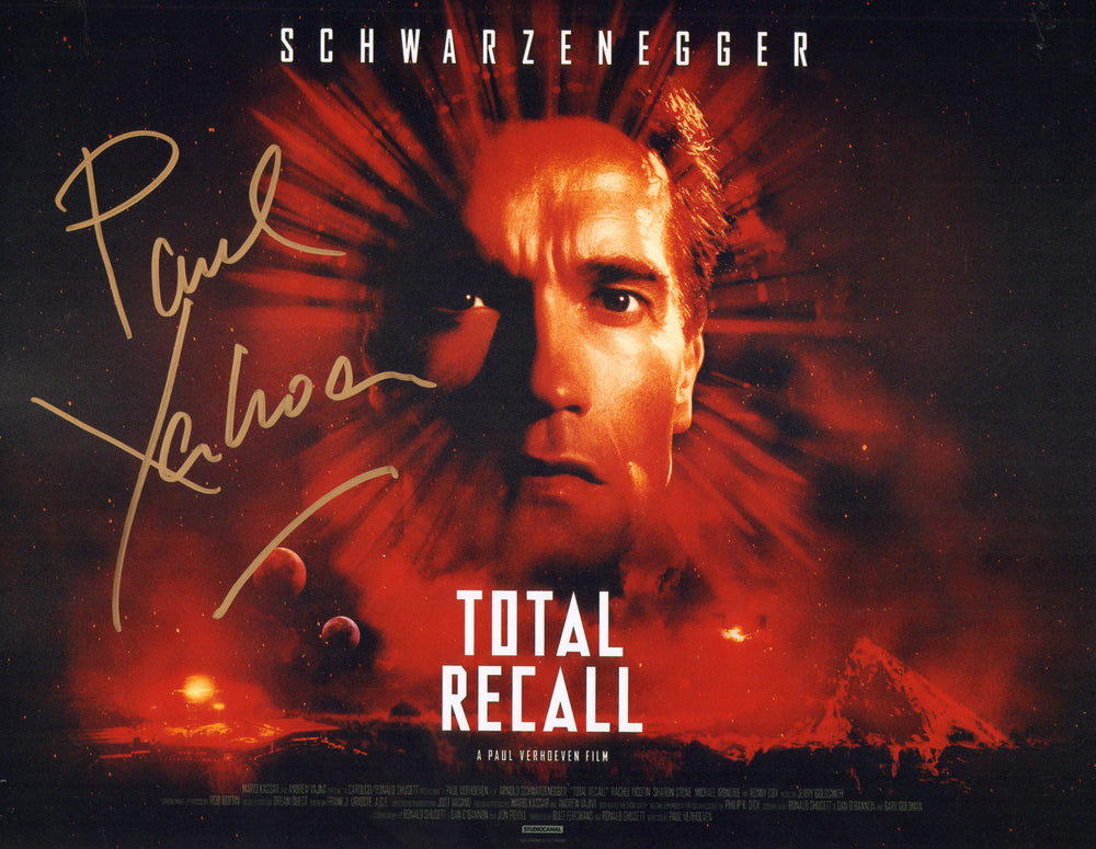 Paul Verhoeven Director of Total Recall Signed 11x14 Mini Poster