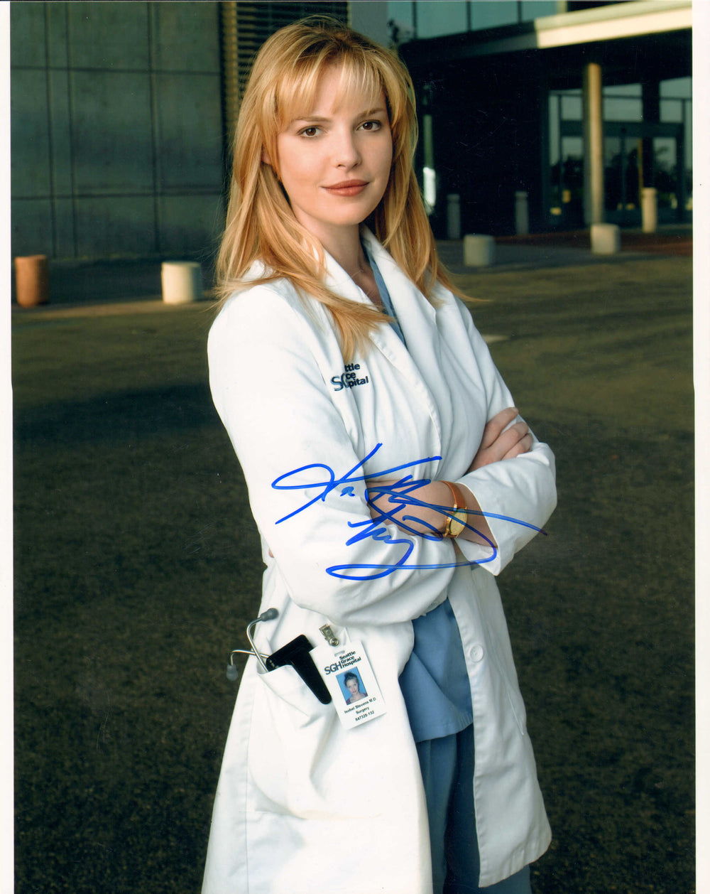 Katherine Heigl as Dr. Izzie Stevens in Grey's Anatomy Signed 8x10 Photo