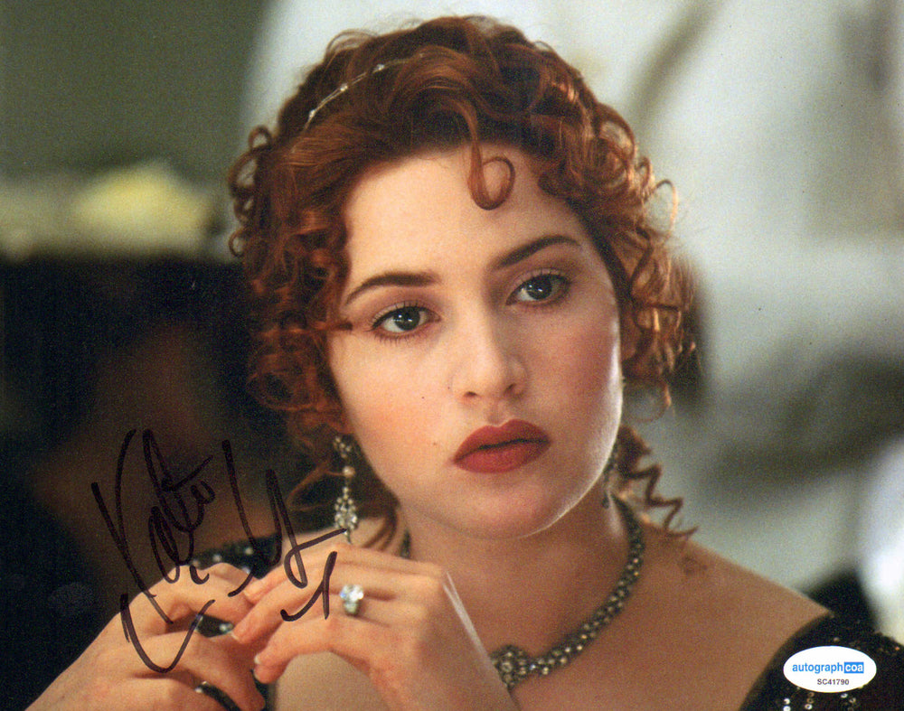 Kate Winslet as Rose DeWitt Bukater in James Cameron's Titanic (ACOA) Signed 8x10 Photo