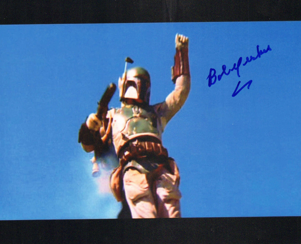 Bob Yerkes as Boba Fett Stunt Actor in Star Wars: Return of the Jedi Signed 8x10 Photo