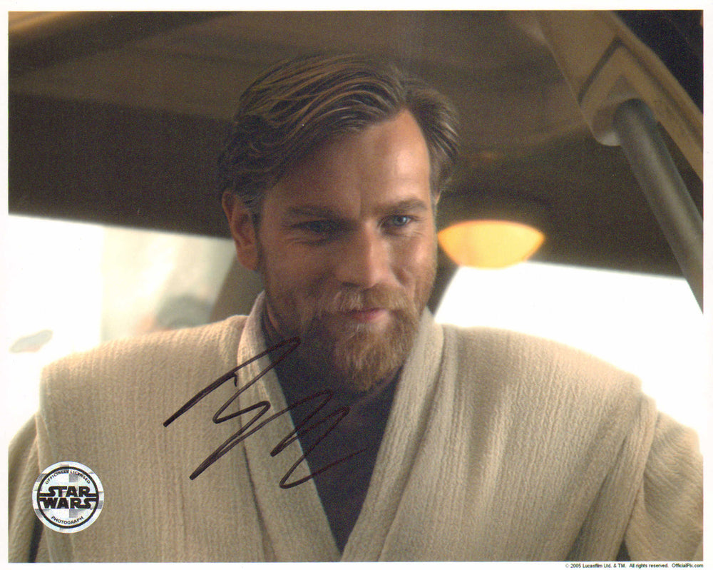 Ewan McGregor as Obi-Wan Kenobi in Star Wars Episode III: Revenge of the Sith (Official Pix / K9) Signed 8x10 Photo