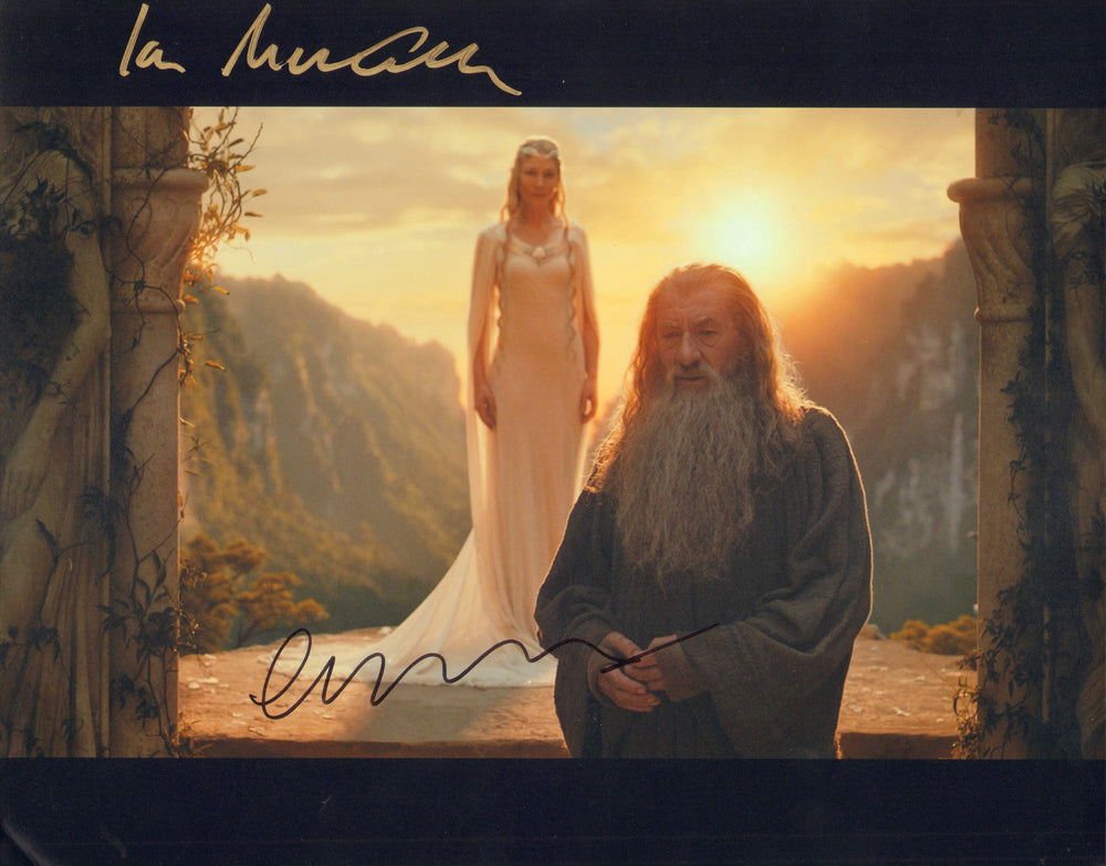Cate Blanchett as Galadriel & Ian McKellen as Gandalf in The Hobbit: An Unexpected Journey Signed 11x14 Photo