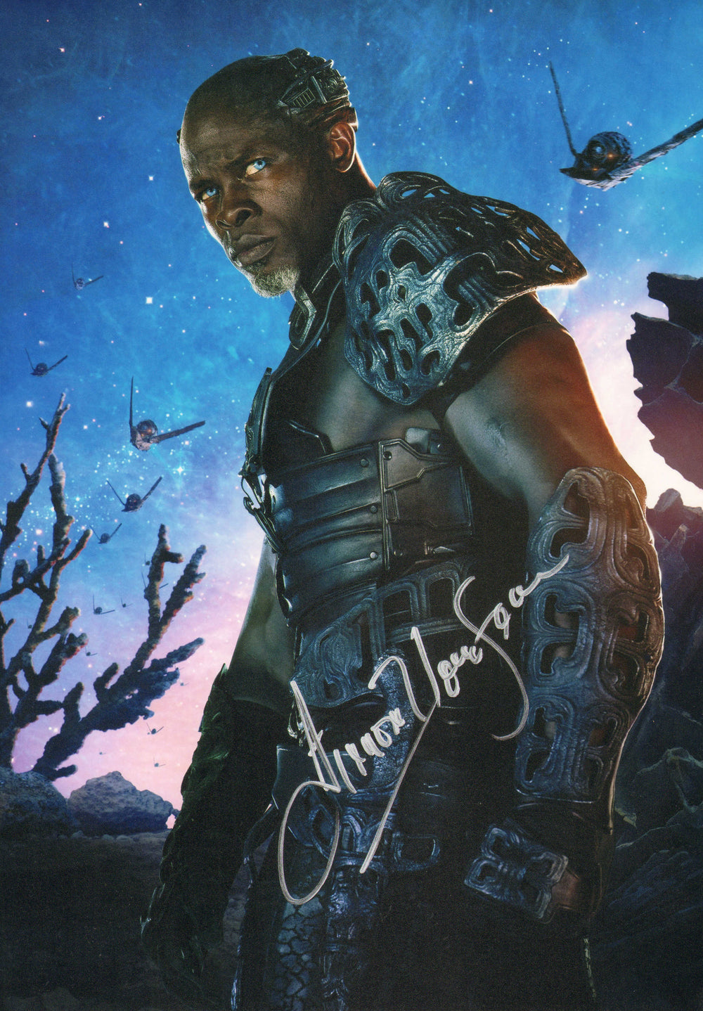 Djimon Gaston Hounsou as Korath the Pursuer in Guardians of the Galaxy Signed 8x12 Photo