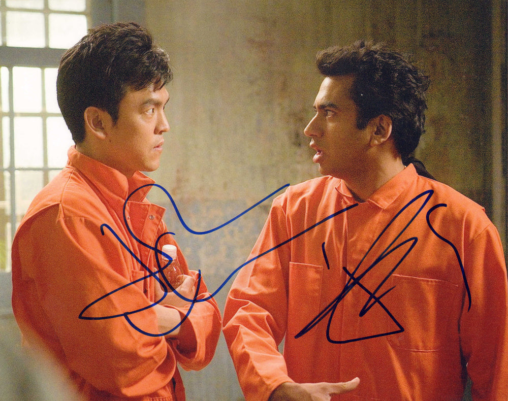 John Cho as Harold Lee & Kal Penn as Kumar Patel in Harold & Kumar Escape from Guantanamo Bay Signed 8x10 Photo