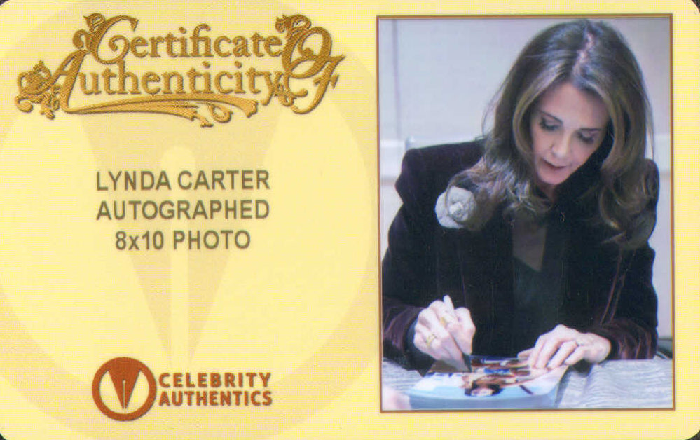 
                  
                    Lynda Carter as Wonder Woman in Wonder Woman (Celebrity Authentics) Signed 8x10 Photo
                  
                