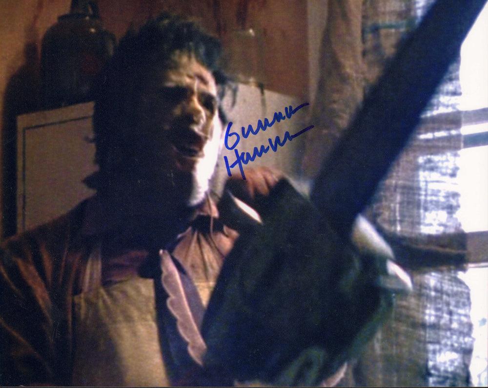 Gunnar Hansen as Leatherface in The Texas Chain Saw Massacre Signed 8x10 Photo