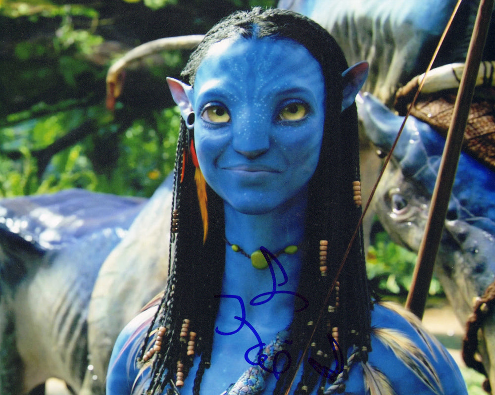 Zoe Saldana as Neytiri in James Cameron's Avatar Signed 8x10 Photo