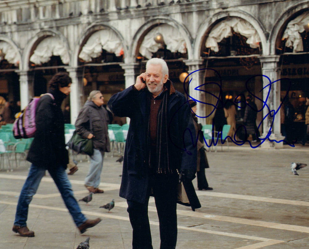 Donald Sutherland as John Bridger in The Italian Job Signed 8x10 Photo