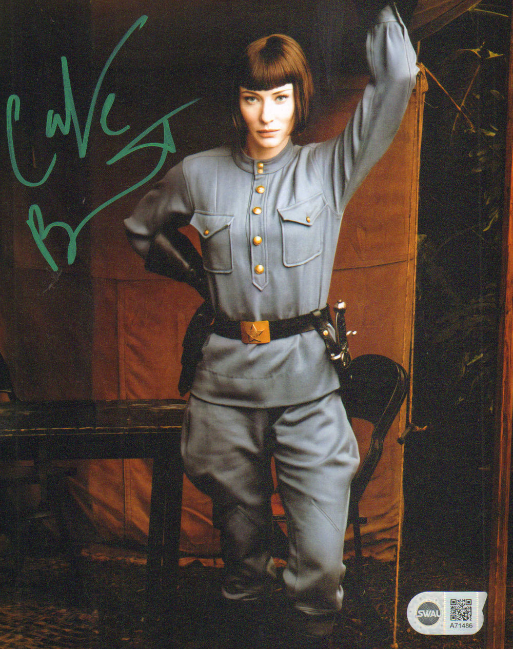 Cate Blanchett as Irina Spalko in Indiana Jones and the Kingdom of the Crystal Skull (SWAU) Signed 8x10 Photo