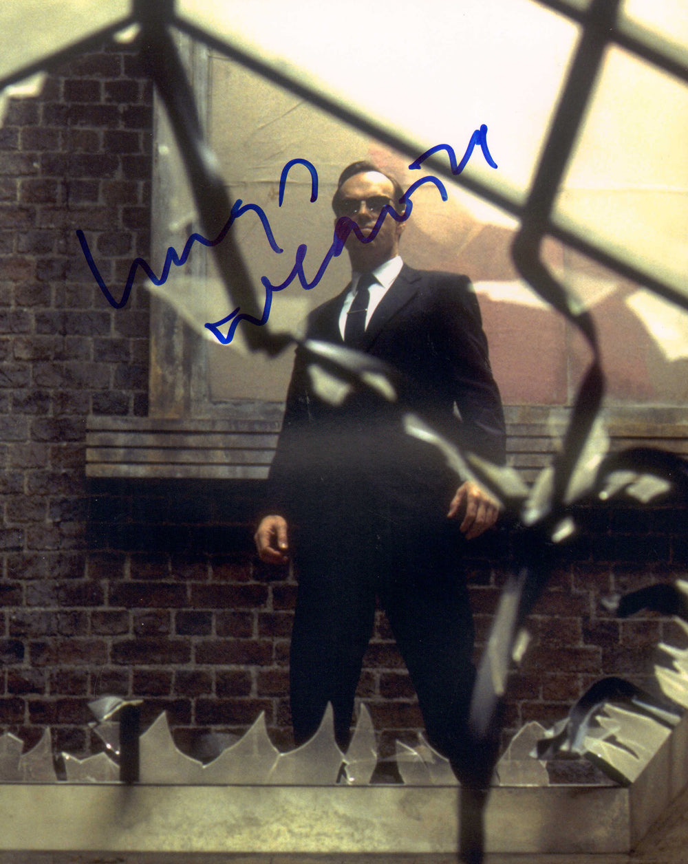 Hugo Weaving as Agent Smith in The Matrix Reloaded Signed 8x10 Photo