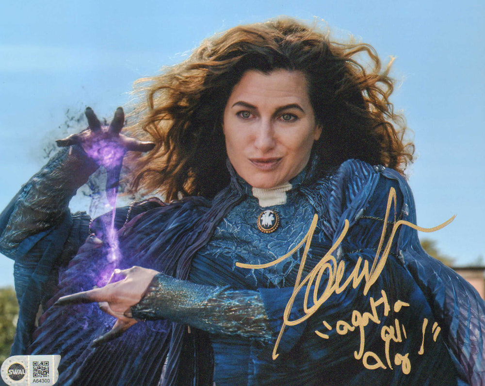 Kathryn Hahn as Agatha Harkness in WandaVision (SWAU) Signed 8x10 Photo with Quote