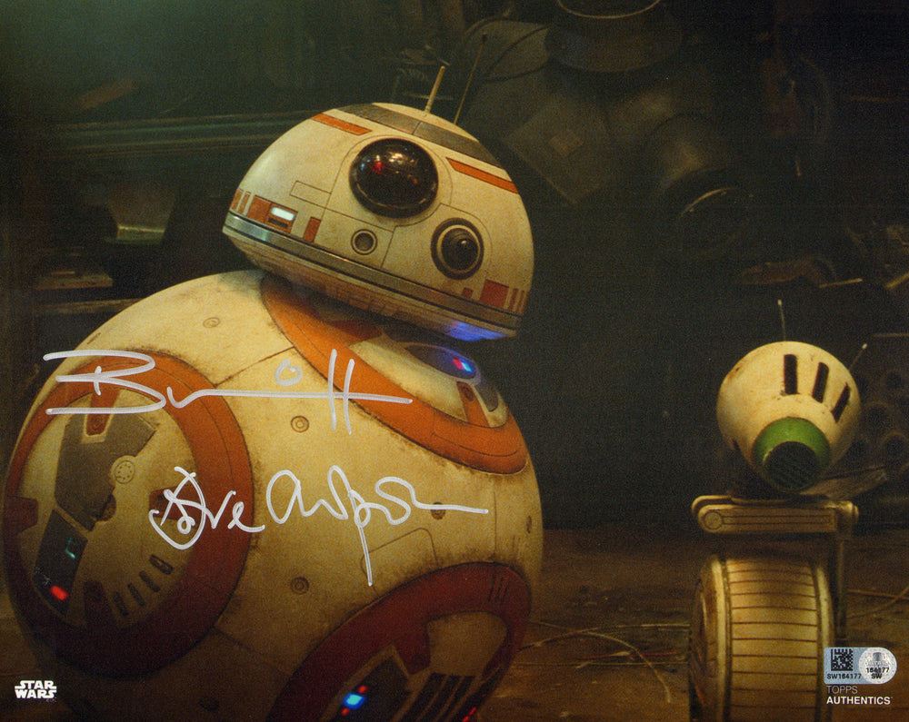 Brian Herring & Dave Chapman as BB-8 in Star Wars: The Force Awakens (Topps Star Wars Authentics) Signed 8x10 Photo