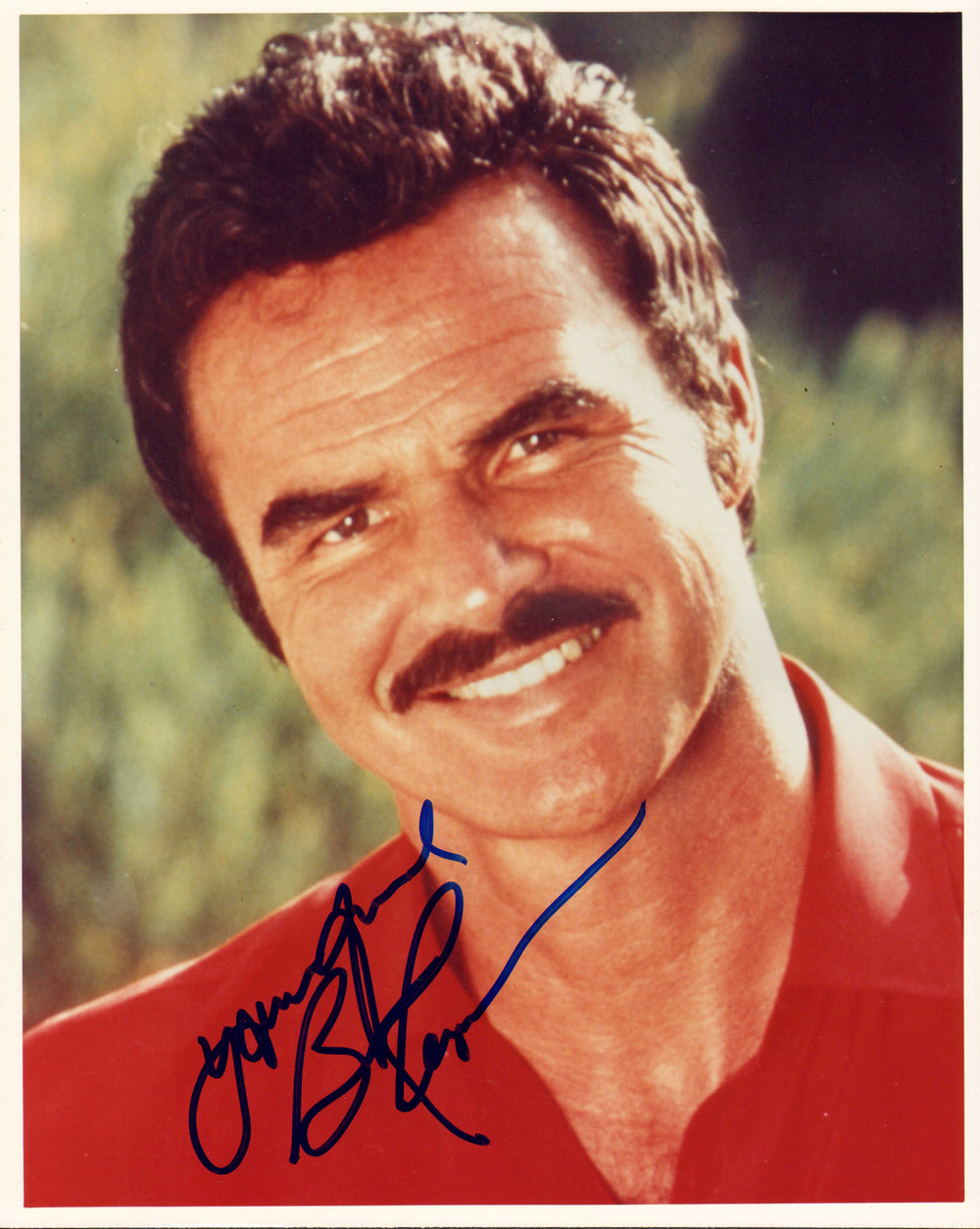 Burt Reynolds from The Longest Yard, Smokey and the Bandit, Deliverance, & Boogie Nights Signed 8x10 Photo