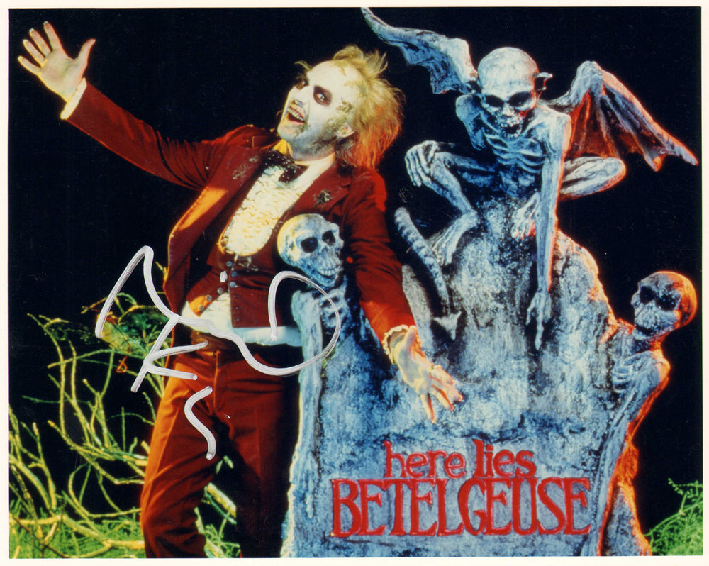 Michael Keaton as Beetlejuice in Tim Burton's Beetlejuice Signed 8x10 Photo