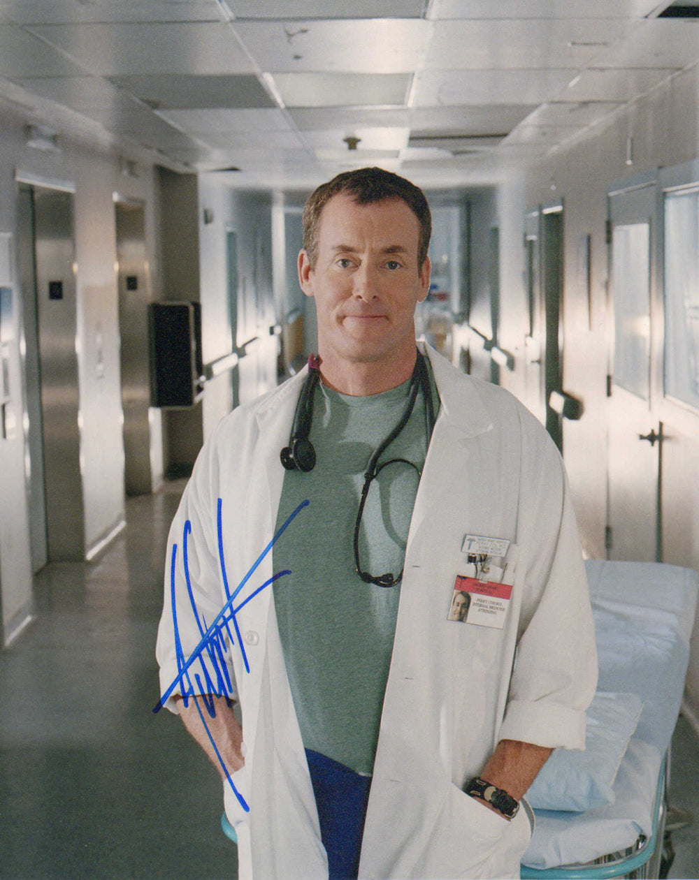 John C. McGinley as Dr. Perry Cox in Scrubs Signed 8x10 Photo