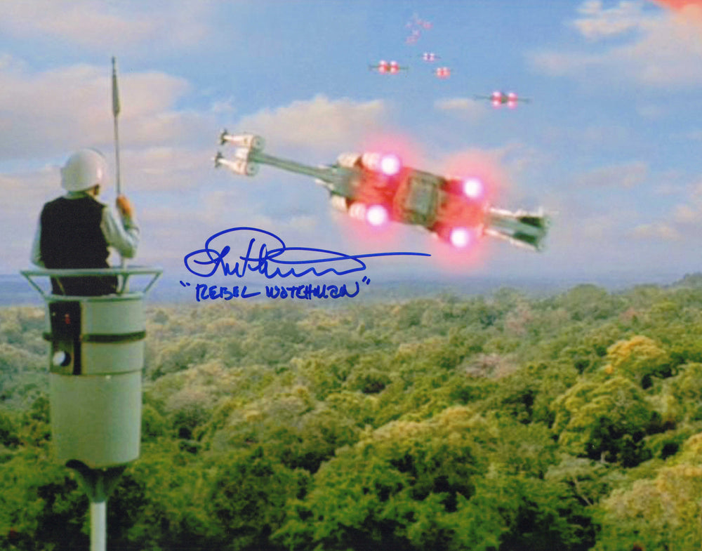 Lorne Peterson Visual Effects Artist Cameoing as Rebel Watchman in Star Wars: A New Hope Signed 11x14 Photo