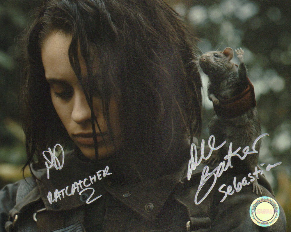 Daniela Melchior as Ratcatcher 2 & Dee Bradley Baker as Sebastian in The Suicide Squad (SWAU) Signed 8x10 Photo Character Names