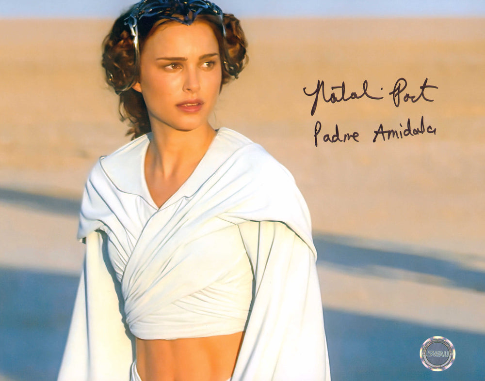 Natalie Portman as Padme Amidala in Star Wars Episode II: Attack of the Clones (SWAU) Signed 11x14 Photo with Character Name