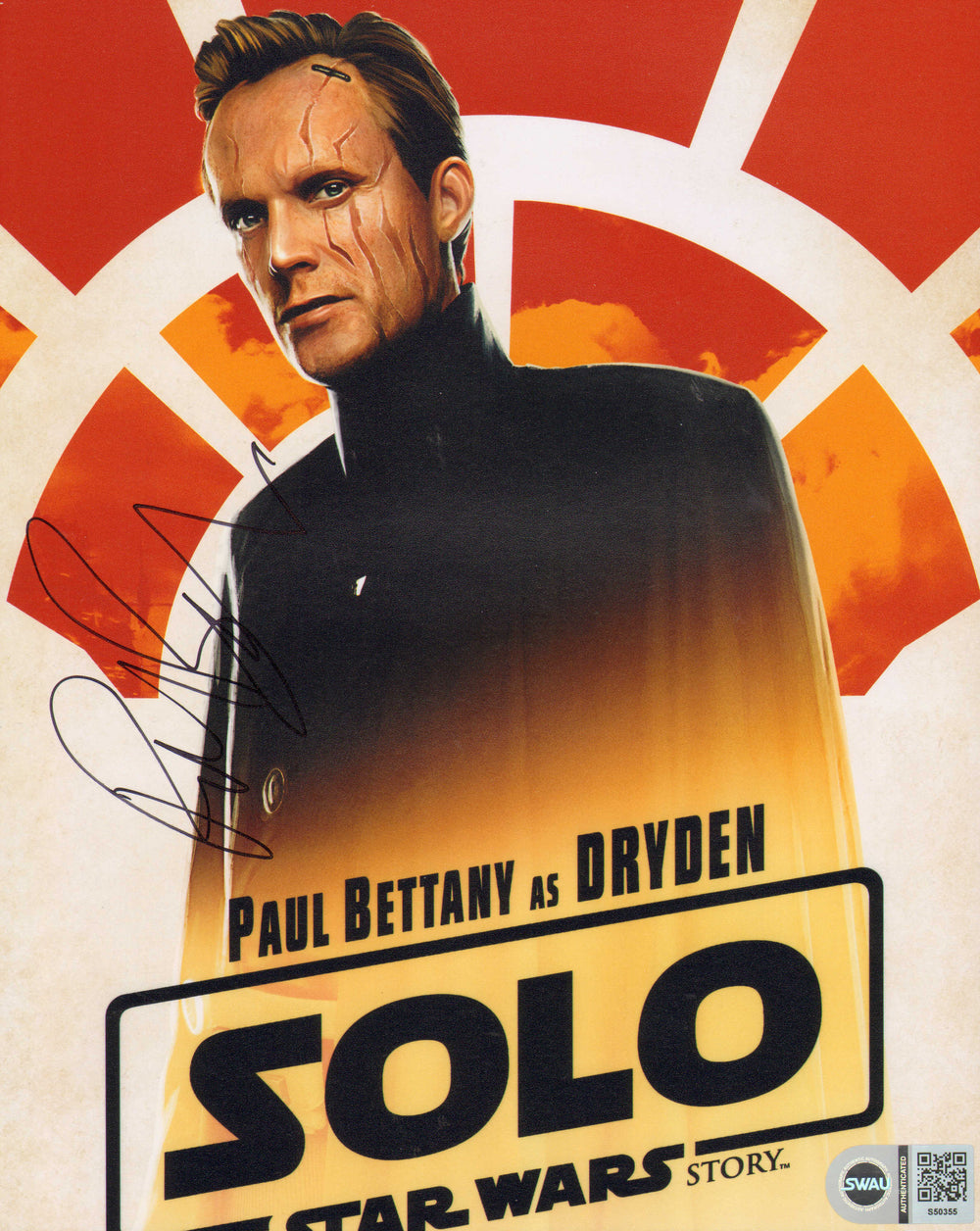 Paul Bettany as Dryden Vos in Solo: A Star Wars Story (SWAU) Signed 8x10 Photo