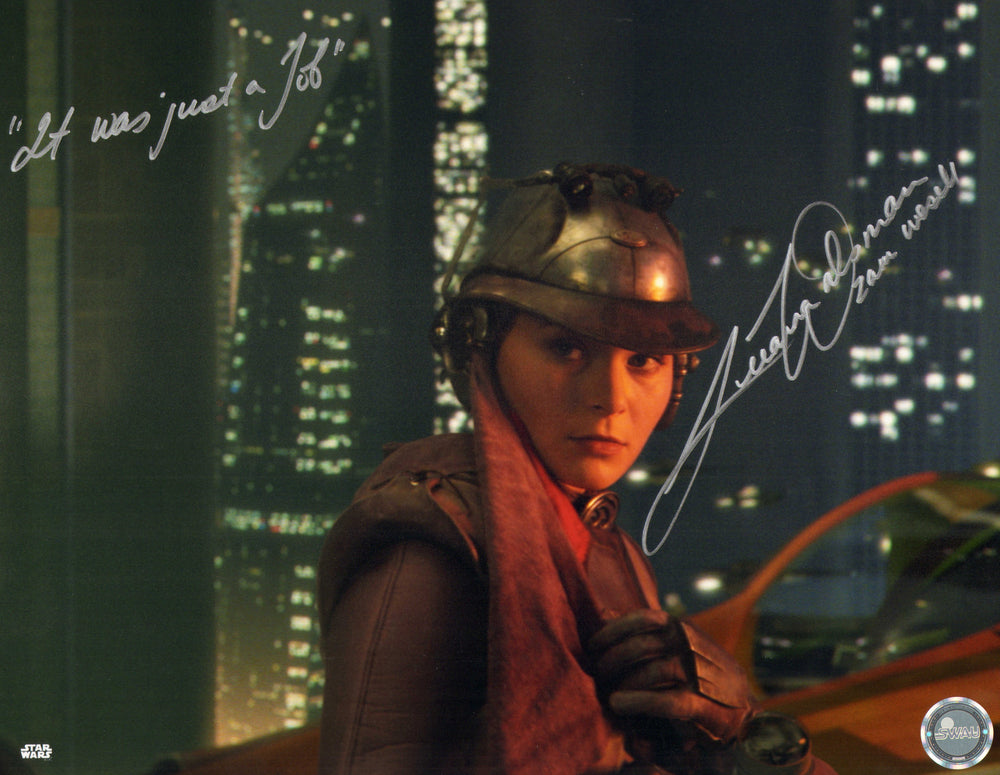Leeanna Walsman as Zam Wesell in Star Wars Episode II: Attack of the Clones (SWAU) Signed 11x14 Photo with Character Name & Quote
