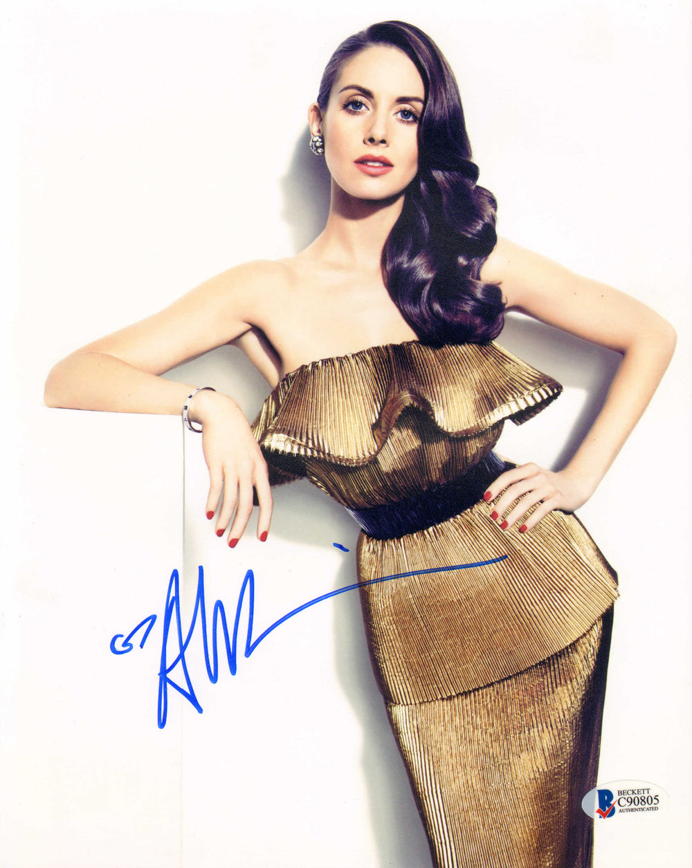 Alison Brie from Mad Men, Community, GLOW, & BoJack Horseman Sexy (Beckett) Signed 8x10 Photo