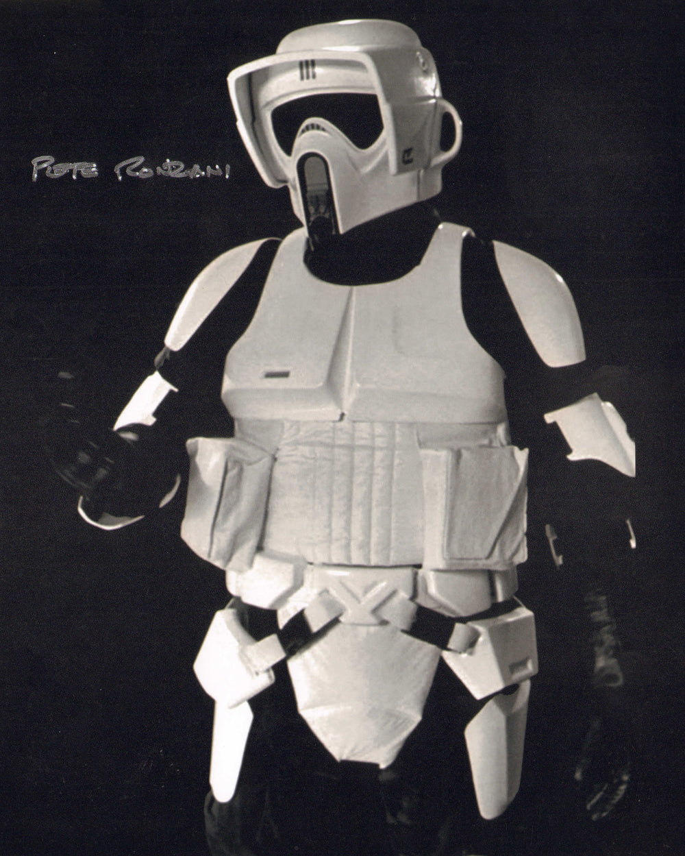 Pete Ronzani as Scout Trooper in Star Wars: Return of the Jedi Signed 8x10 Photo