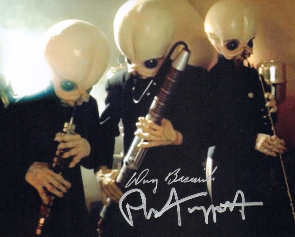 Phil Tippett & Doug Beswick Visual Effects Artists of the Cantina Band in Star Wars: A New Hope Signed 8x10 Photo