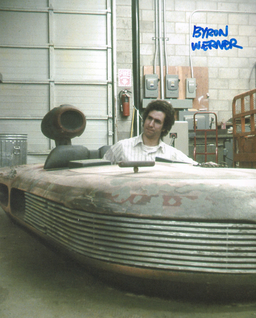 Byron Werner Behind the Scenes of Star Wars Signed 8x10 Photo