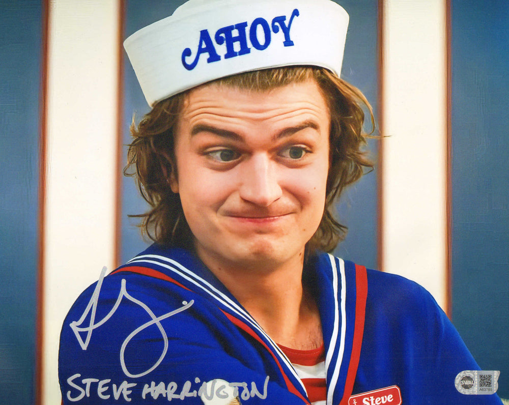 Joe Keery as Steve Harrington in Stranger Things (SWAU) Signed 11x14 Photo with Character Name