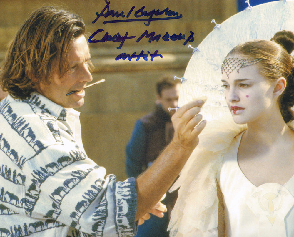 Paul Engelen Chief Make-up Artist for Queen Padme Amidala in Star Wars Episode I: The Phantom Menace Signed 8x10 Photo
