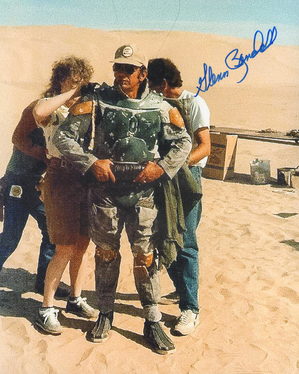 Glenn Randall Jr. as Boba Fett Behind The Scenes of Star Wars: Return of the Jedi 8x10 Signed Photo